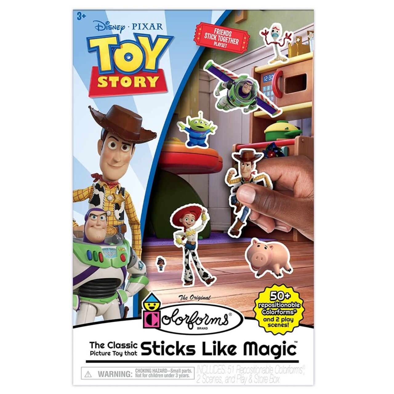 Colorforms - Disney Toy Story Box Set - Pieces Stick Like Magic - Scenes and Pieces for Storytelling Play! - Ages 3+
